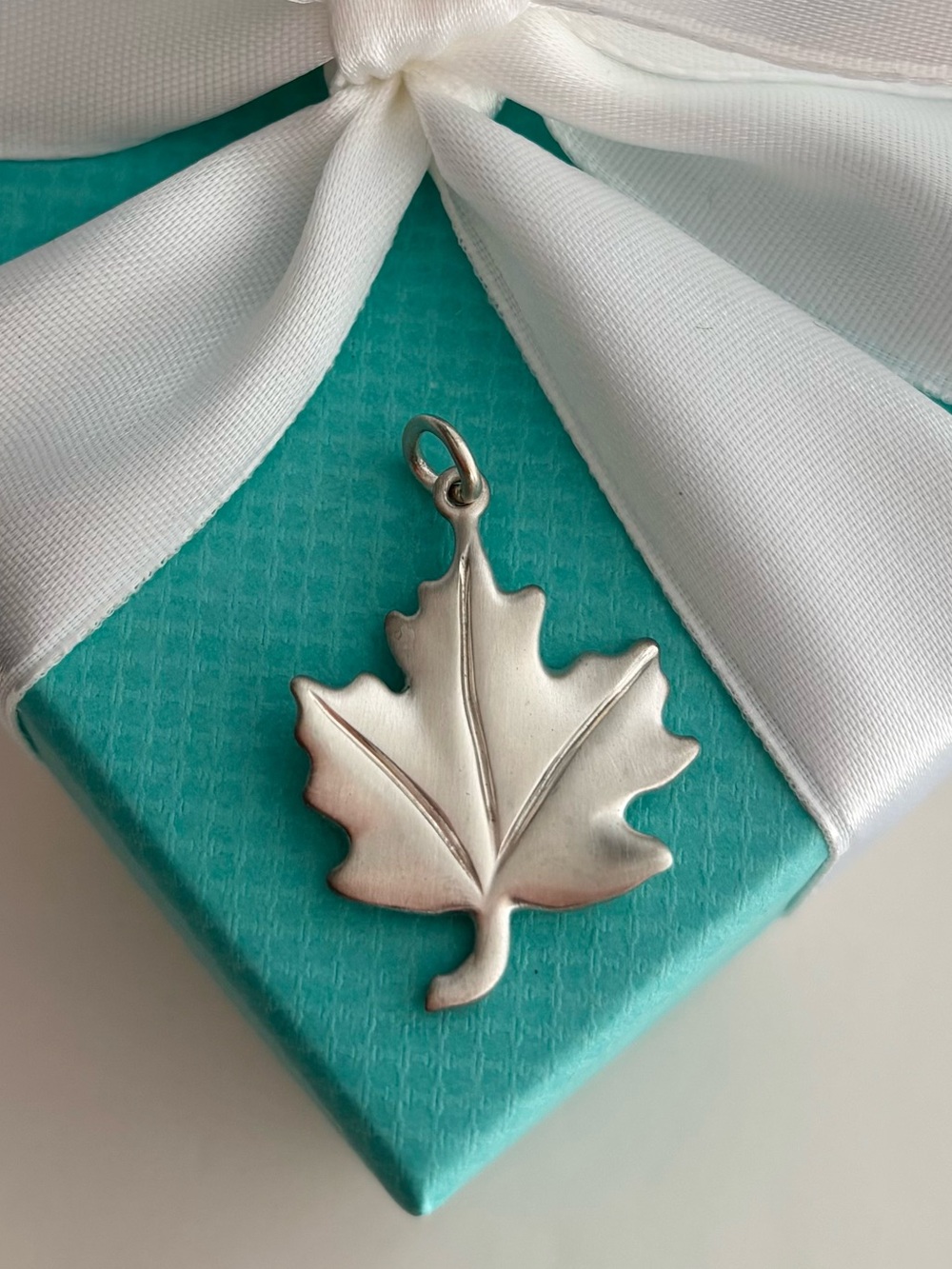 Tiffany & Co. Maple Leaf Charm, Sterling Silver
